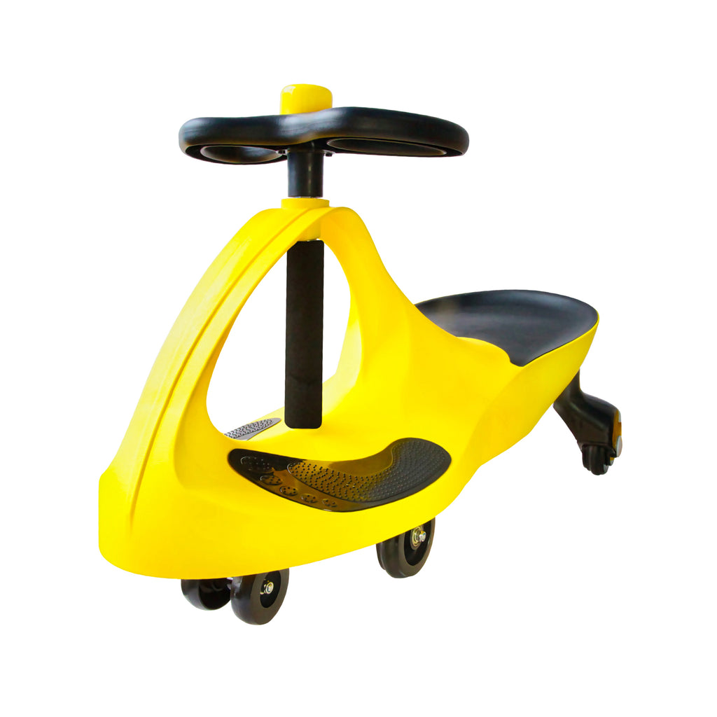 Joybay Yellow Grand Air Horn Swing Car Ride on Toy