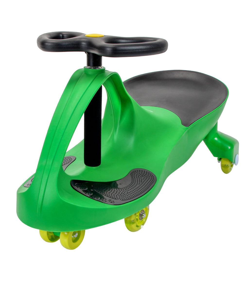 Joybay Grass Green Premium LED-Wheel Swing Car Ride on Toy