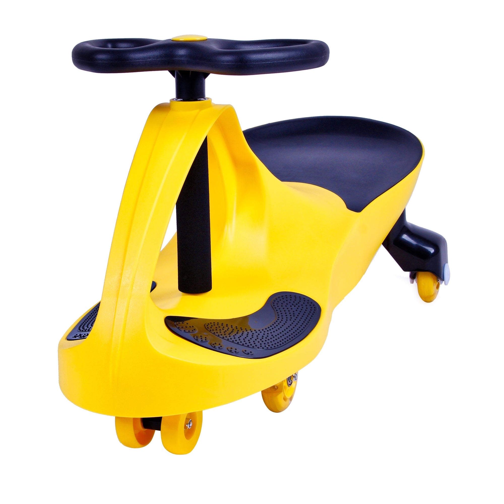 Joybay Yellow Premium LED-Wheel Swing Car Ride on Toy