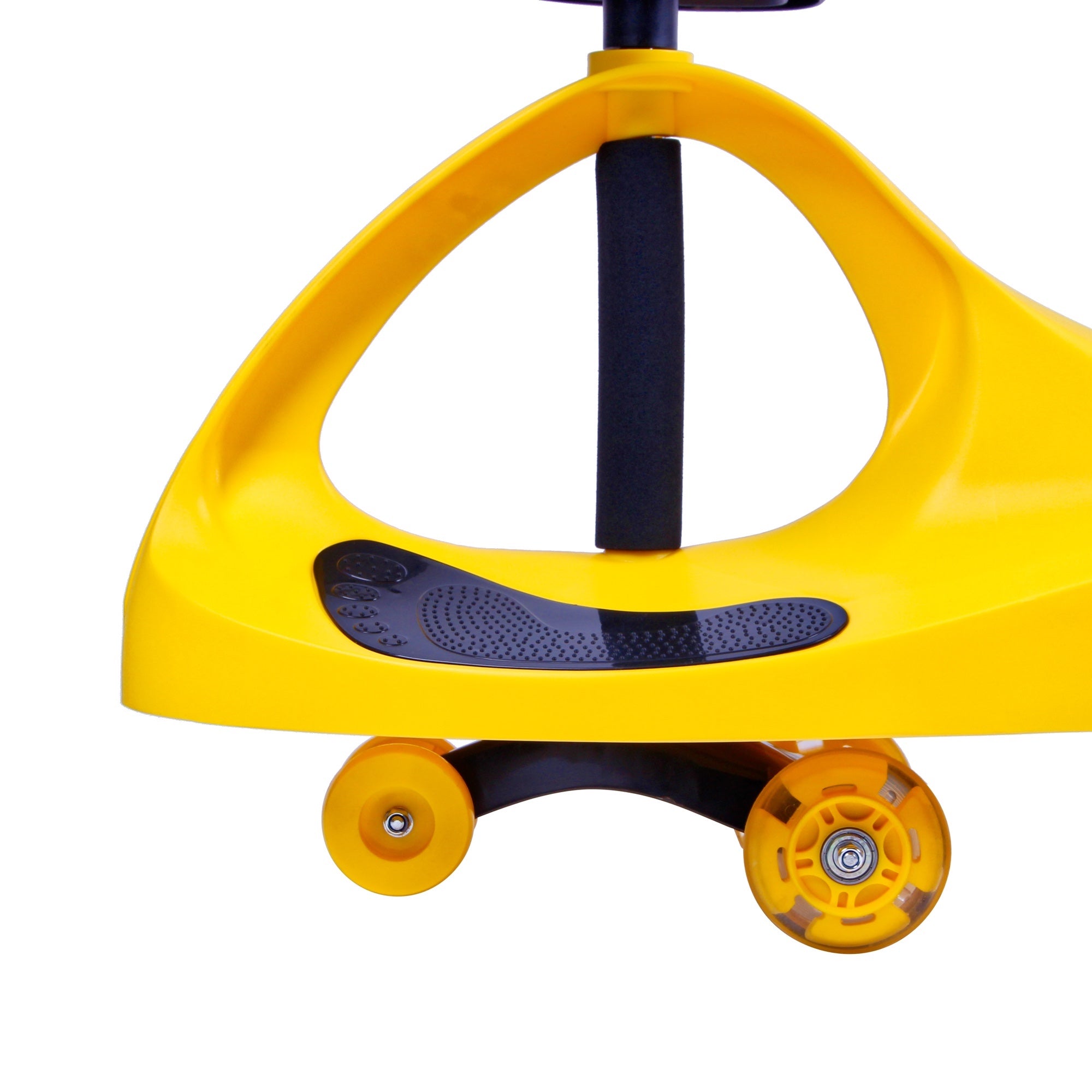 Joybay Yellow Premium LED-Wheel Swing Car Ride on Toy