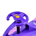 Joybay Purple Deluxe Voice Recorder Swing Car Ride on Toy with LED-Wheels