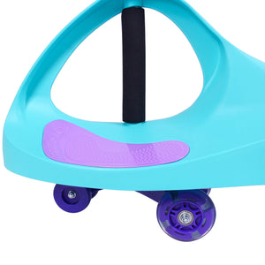 Joybay Turquoise Premium LED-Wheel Swing Car Ride on Toy