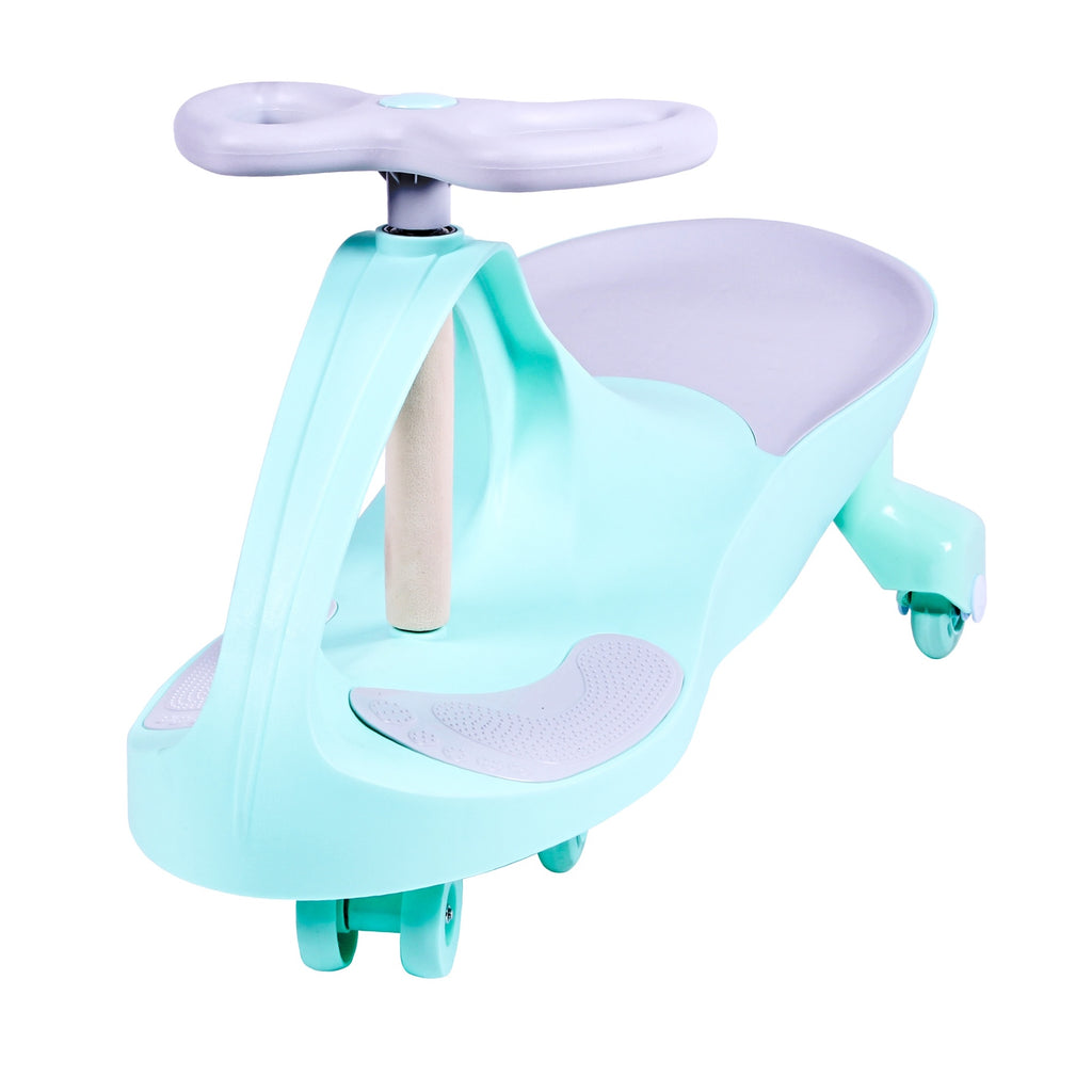 Joybay Mint Green Premium LED-Wheel Swing Car Ride on Toy