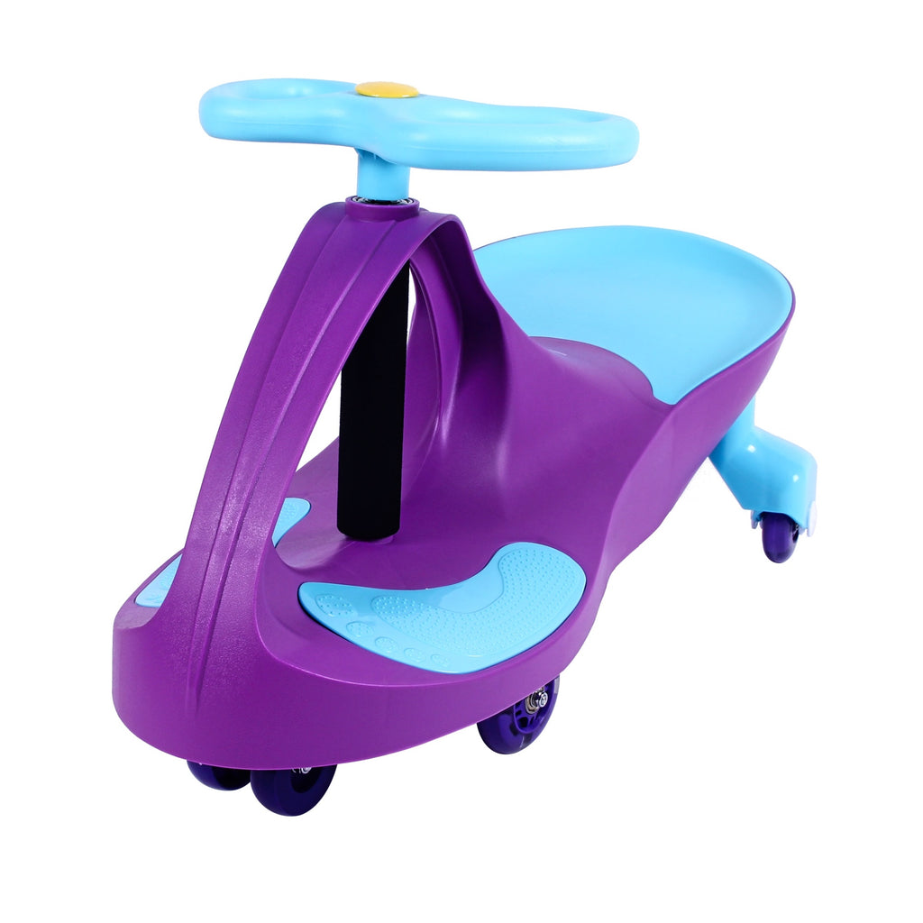 Joybay Grape & Turquoise Premium LED-Wheel Swing Car Ride on Toy